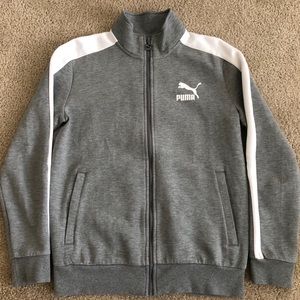 Men’s PUMA Classics T7 Track Jacket in Gray M/L